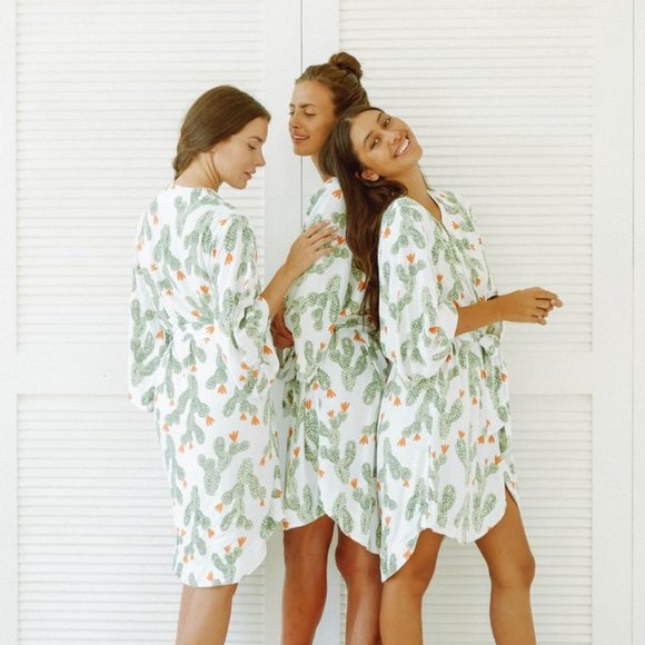 PIYAMA Other - PIYAMA Short Kimono Robe Cactus